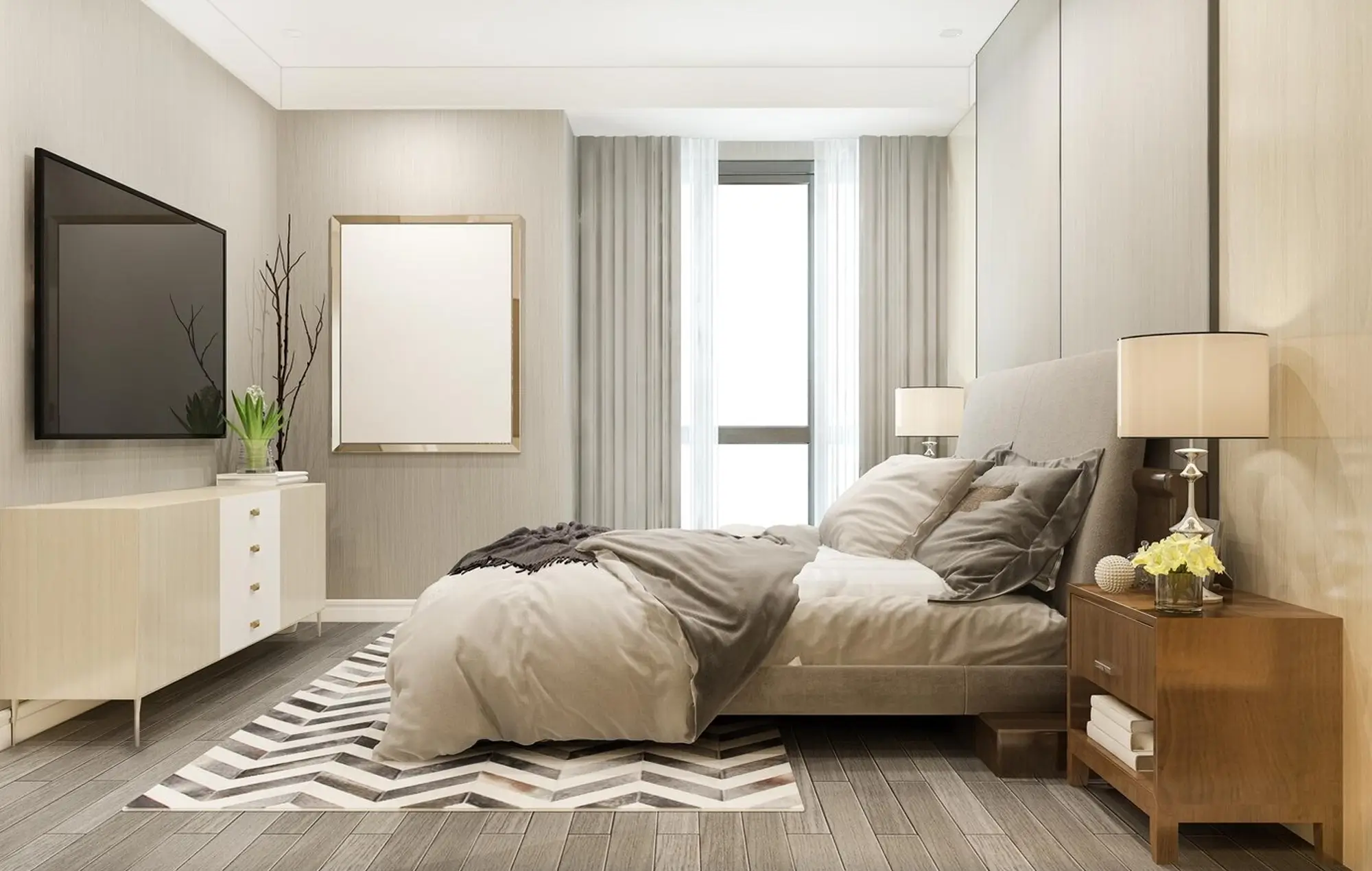Interior tipe 1 Bedroom Suite Apartment Orange County Cikarang