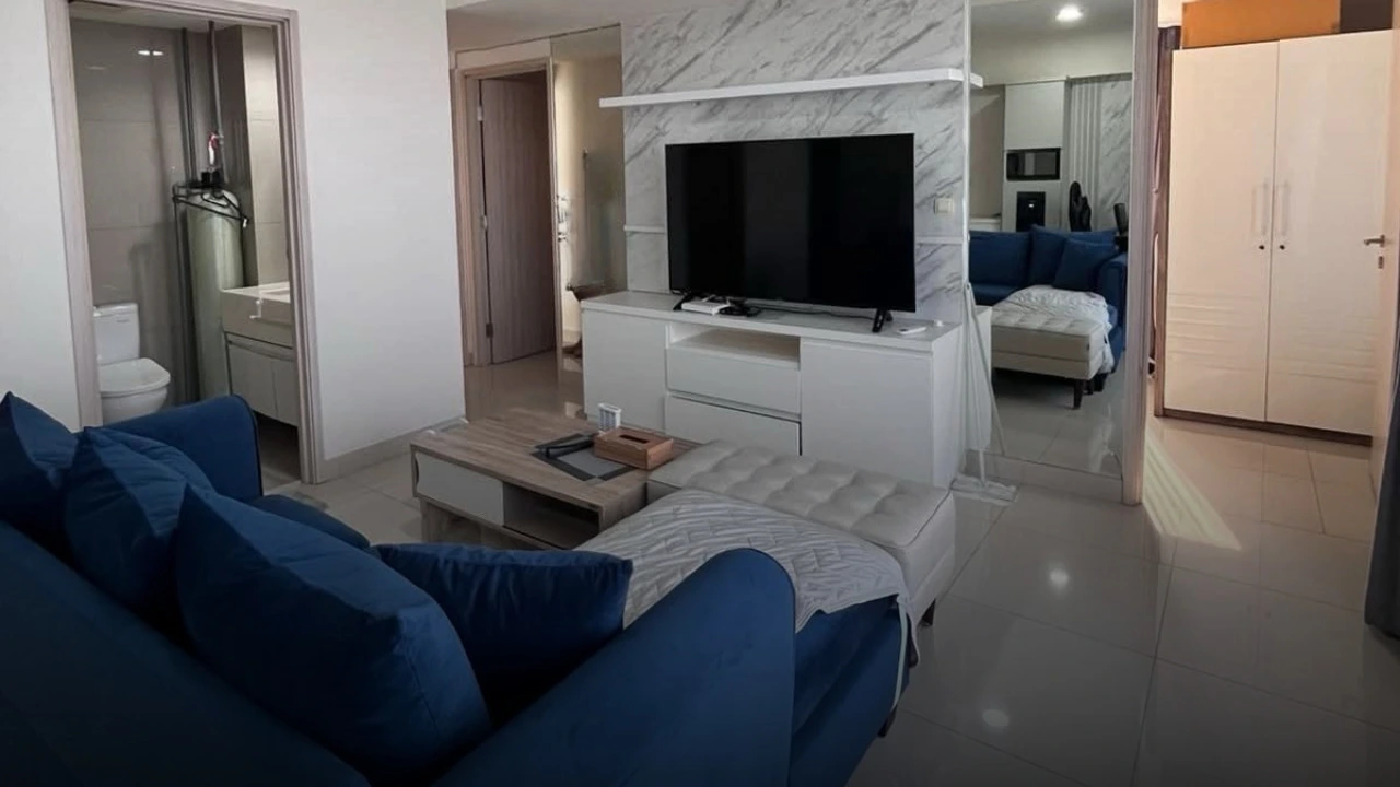 Ruang keluarga Apartment Orange County Cikarang