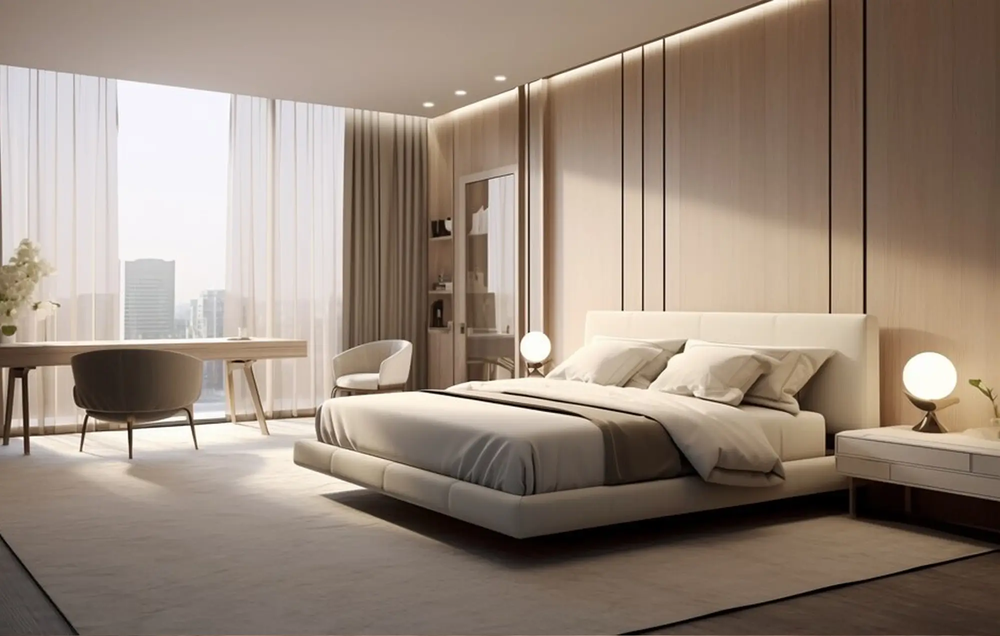 Interior tipe 2 Bedrooms Premium Apartment Orange County Cikarang